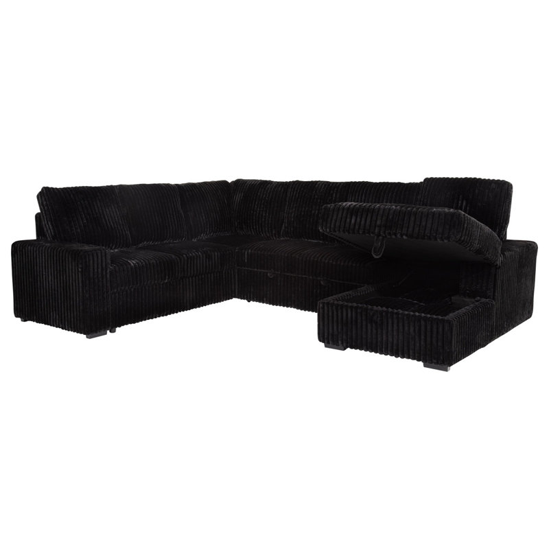 Canapé modulaire Thurston, Mélange de polyester noir