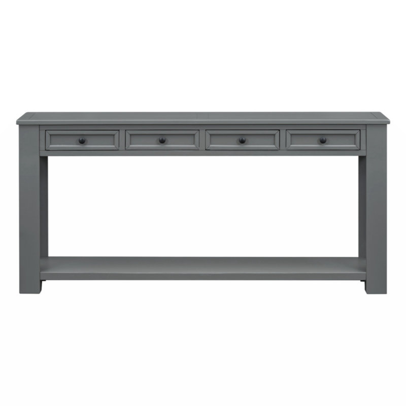 Bredyn Solid Wood Coffee Table, Gray