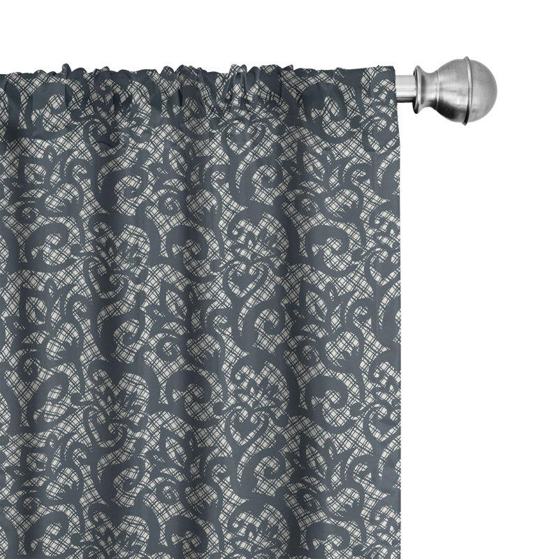 Panneau coulissant à passe-tringle Floral, 28 po x 95 po
