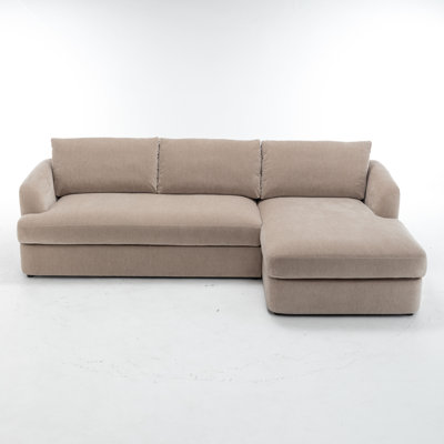 Alameda 109" Velvet Chaise Sectional