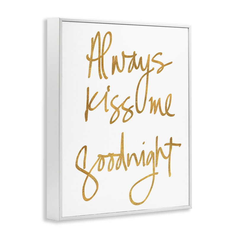 «Kiss Me Goodnight», art de la giclée encadrée par SD Graphics Studio, Estampe numérique encadrée blanc bord de mer
