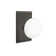 Emtek Dummy Knobset w/ Rectangular Rosette and Ice White Porcelain Knob