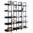 [VIDEO] 5 Tier Bookcase Home Office Open Bookshelf, Vintage Industrial Style Shelf With Metal Frame, MDF Board (Old Sku:WF286176AAB/N725P247766Z)-1296495905