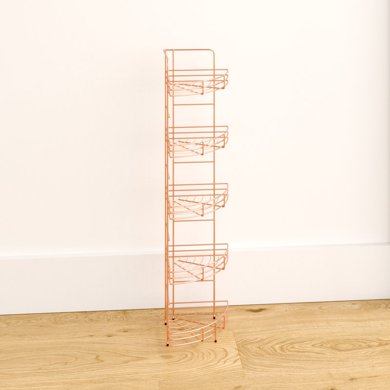Corner 21 x 86cm Bathroom Caddy, Copper