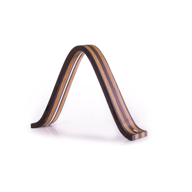 Solid Wood Novelty Lamp, Black/Brown