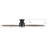 60"  3-Blade Flush Mounted Black Ceiling Fan with Remote Control, without Light-2135301067