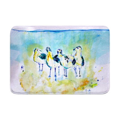Tapis de bain Abstract Gulls II