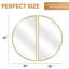 Miroir mural demi-cercle en alliage d'aluminium-1765503489-1765503488