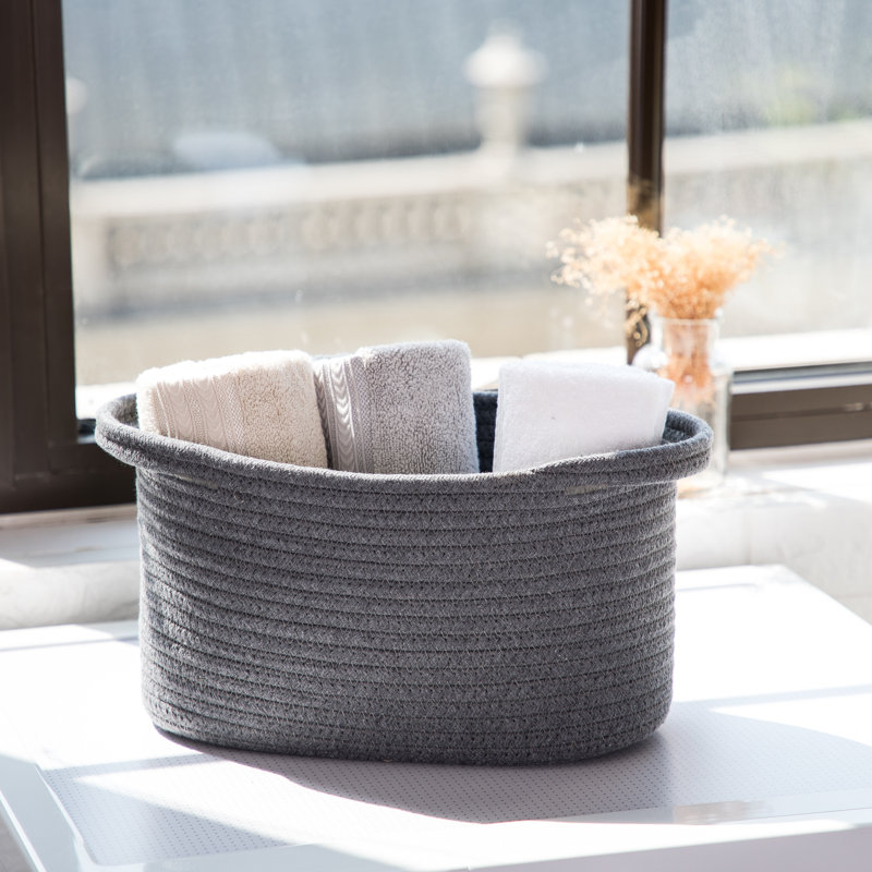 Gracie Oaks Fabric Basket