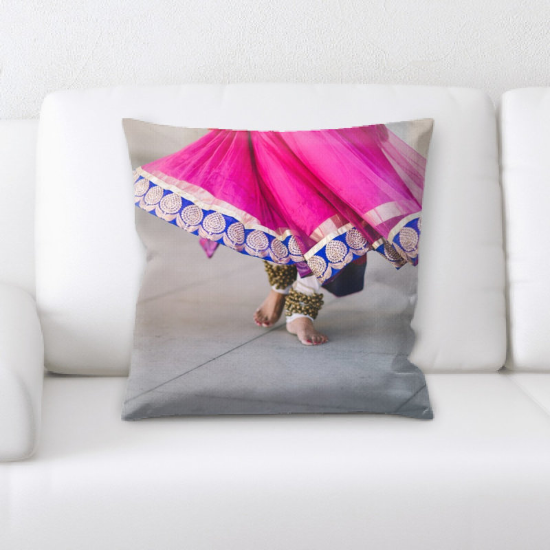 Microsuede Reversible Throw Pillow