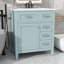 Élégant meuble-lavabo de salle de bain de 30 po entièrement équipé d'un lavabo-118041333