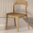 Burlywood Solid back side Chair(Set of 2)