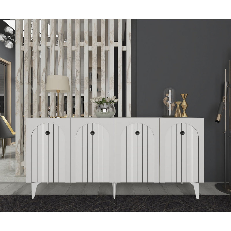 Olivia 150cm Console Table, White