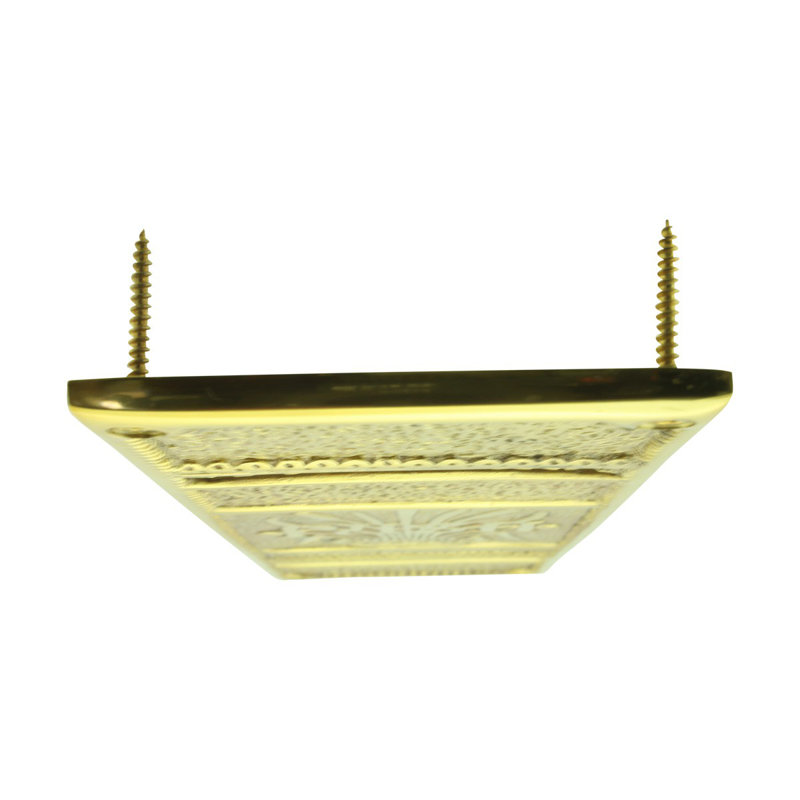 Baroque Solid Brass Door Push Plate with RSF Finish