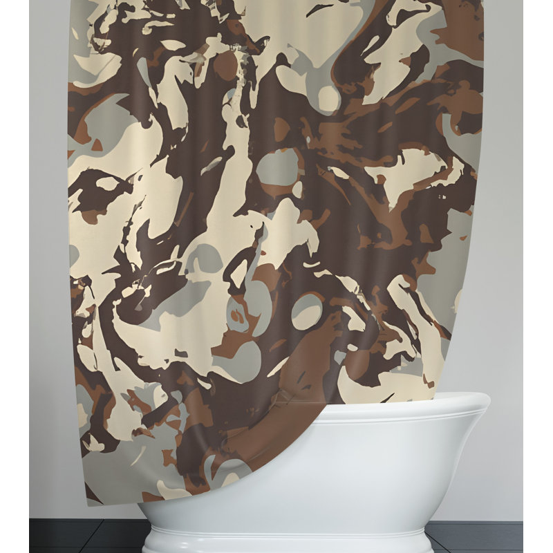 Obermuller Abstract Shower Curtain, 83" H x 70" W