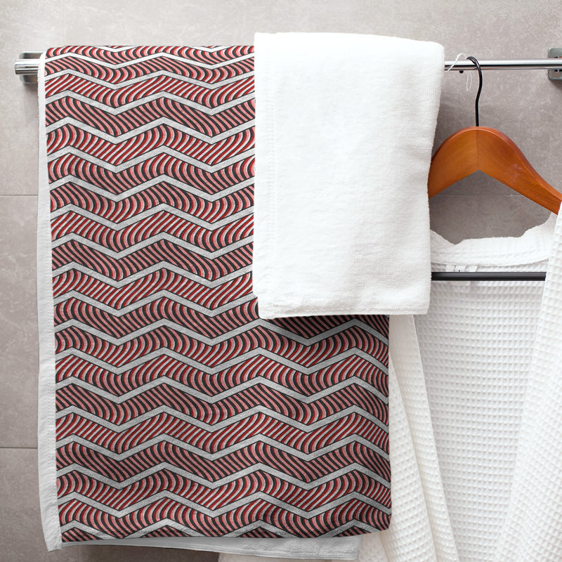 Stephenie Bath Towel, Red
