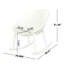 Ensemble de chaises berçantes 2 pièces avec pieds robustes