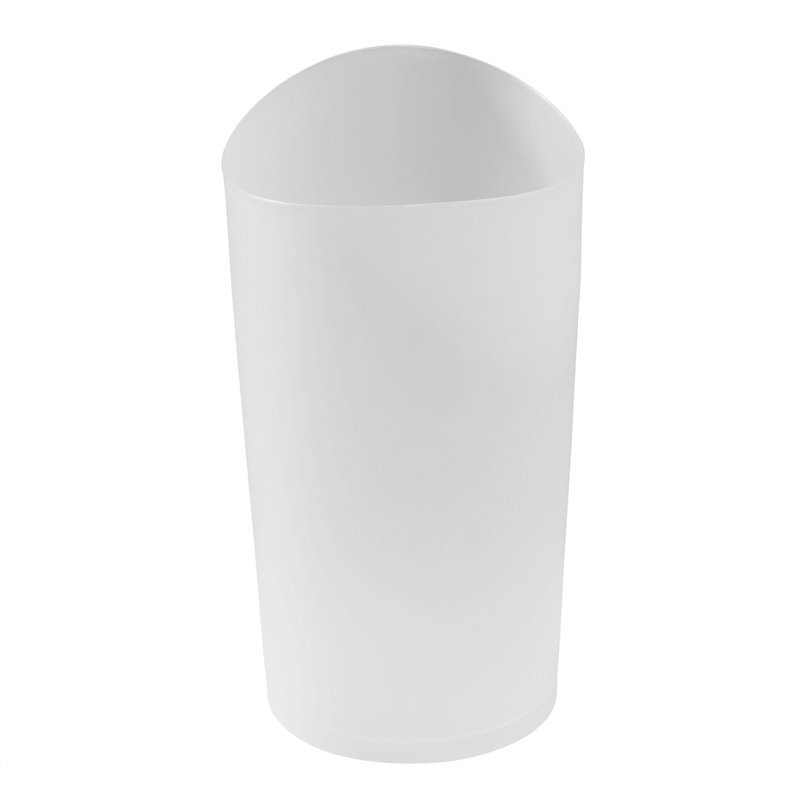 Clear Plastic 9-Quart Bathroom Vanity Trash Can