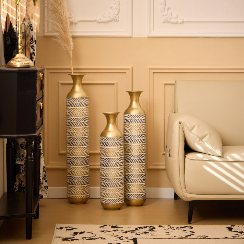 Vase de plancher en métal Mikinley