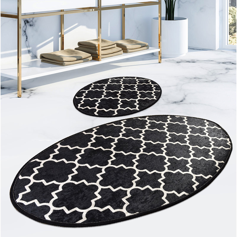 Ensemble de tapis de bain Monongahela, Noir