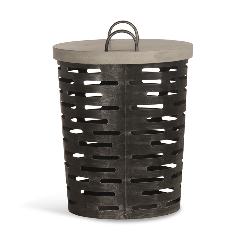 Aria - Outdoor Side Table w/ Removable Polished Concrete Top & Aluminum Base