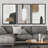 Grunge Brown Gray Paint Abstract Modern Rustic Nordic Home Decor - Framed Canvas Print Wall Art Work-73380046-73380044