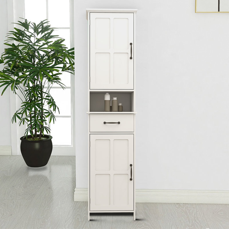 Jiskly Freestanding Linen Cabinet
