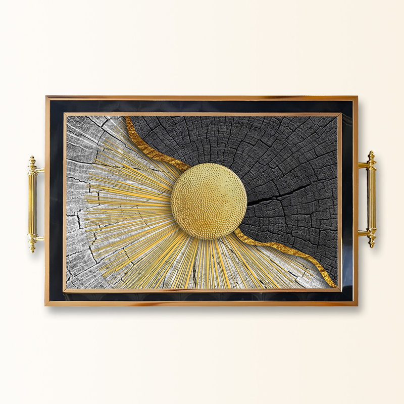 Elegant Glass Tray, 19.7 x 11.4 x 1.4 inches | 100% Durable Glass Construction | Easy to Clean with Damp Cloth | Ideal for Serving, Decorative Display, and Organizing | Stylish Addition to Home Décor