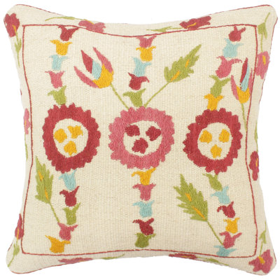 Shabby Elegance Appleby Kilim Suzani Handmade Pillow