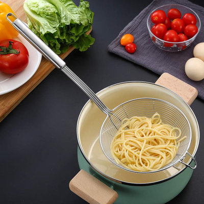 Solid Stainless Steel Spider Strainer Skimmer Ladle