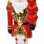 Statue de soldat Casse-Noisette romantique de 1,20 m tenant des cœurs rouges, décoration de Noël pré-illuminée en oxyde de magnésium