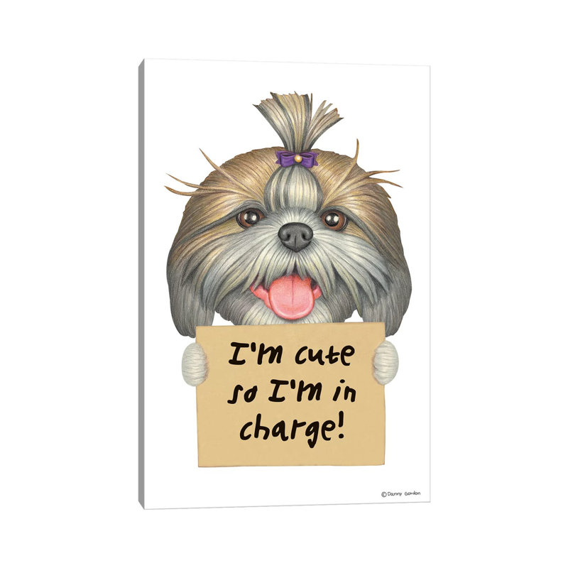 Shih Tzu I'm Cute, H 26 po x l 18 po x 1,5 po