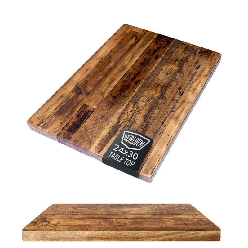 The Rustic Harvest Table Top , 1.5" H x 30" L x 24" W
