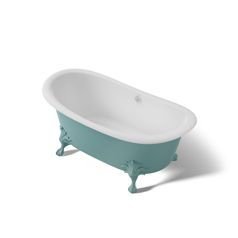 Artifacts 66-1/8 In. X 32-1/2 In. Freestanding Bath, 150th Spring Green