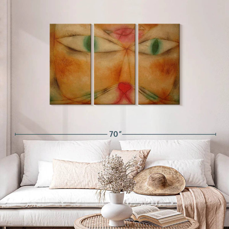 Brampt Cat And Bird, 28" H x 45" W