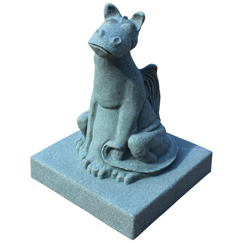 Statue dragon souriant, Sable