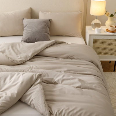 Ensemble d'édredon pour grand lit, 3 pièces (1 édredon avoine Boho et 2 taies d'oreiller), courtepointe légère pour lit toutes saisons