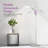 Litespan Slim 55 in. Industrial Dimmable LED Directional Task Floor Lamp, White Finish-62954096