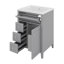 Meuble-lavabo 24 po avec lavabo supérieur, deux tiroirs et un tiroir rabattable, tablette réglable-814037579