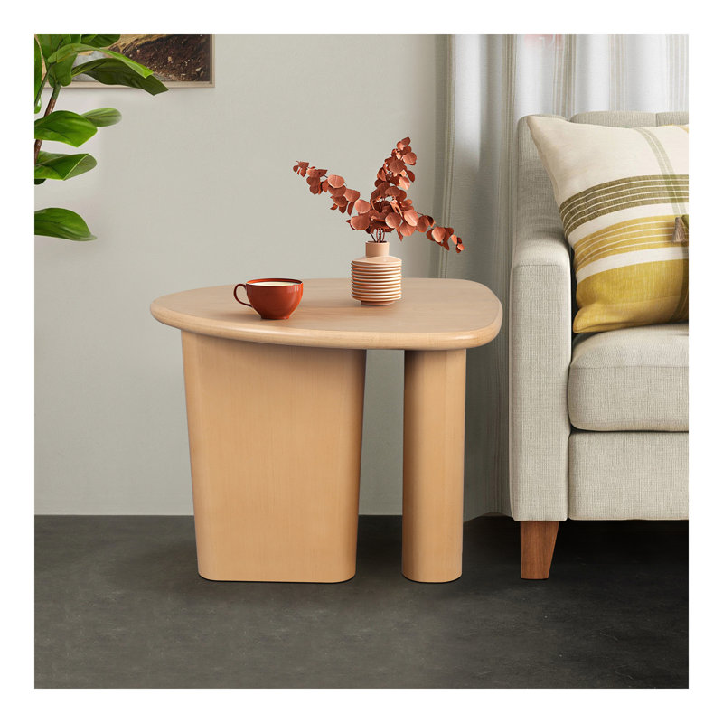 Table d'appoint de table fuselée (bois naturel)