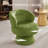 24.02" Wide Velvet Swivel Accent Chair, Modern 360° Swivel Barrel Armchair for Living Room & Bedroom-1907442744-1897968956