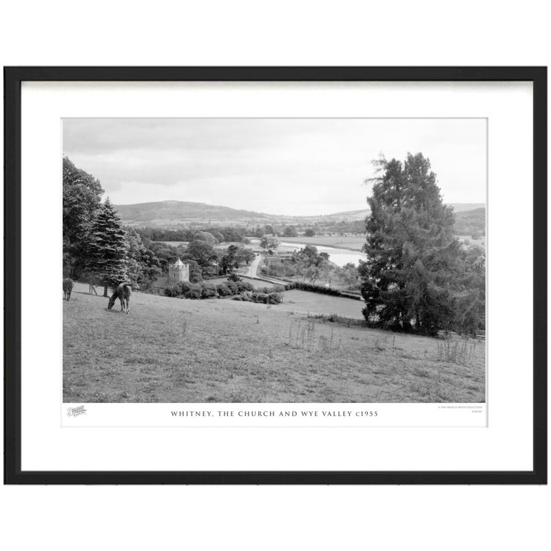Whitney, The Church And Wye Valley C1955 by Francis Frith - Single Picture Frame Print, 45cm H x 60cm W x 2.3cm D