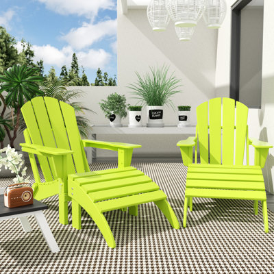 Shawnna Foldable Outdoor Adirondack Chair