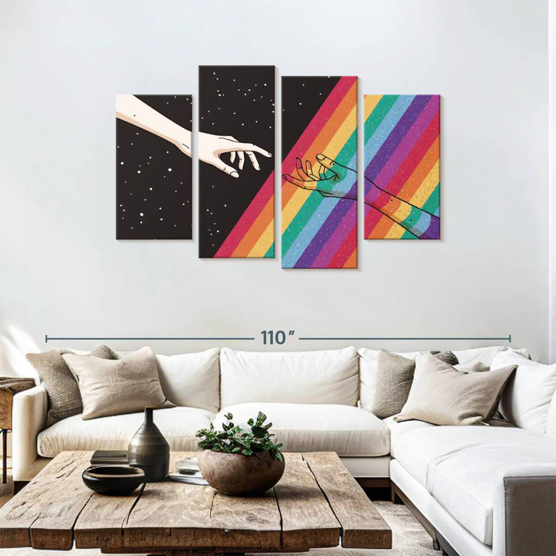 Khyir Pride Hands, 48" H x 75" W