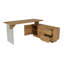 Bindschatel Modular L-Shaped Glass Writing Desk-113660620