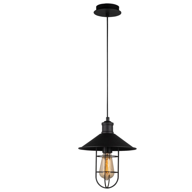 Brookhurst 1 - Light Black Cone Pendant