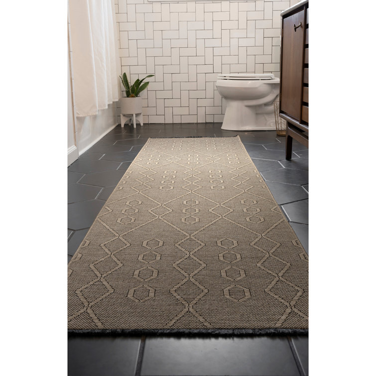 Brenly Brown Machine Washable Non-skid Rug