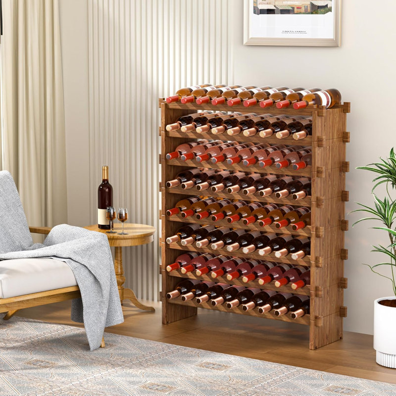 8-Tier Display Wine Storage Shelf