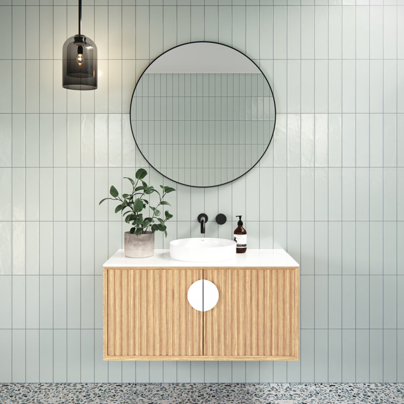 Modern & Contemporary Bathroom/Vanity Mirror, 32" x 32", Black