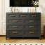 Commode haute 9 tiroirs en acier pour chambre à coucher et salon